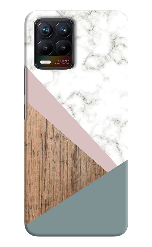 Marble wood Abstract Realme 8/8 Pro (not 5G) Hard Case Back Cover by Casekaro