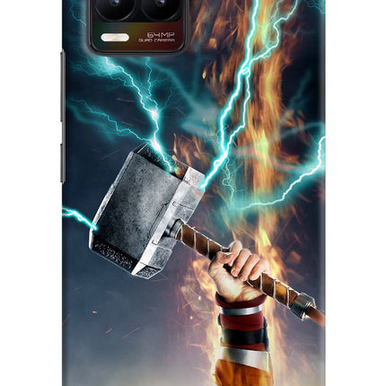 Thor Hammer Mjolnir Realme 8/8 Pro (not 5G) Hard Case Back Cover by Casekaro