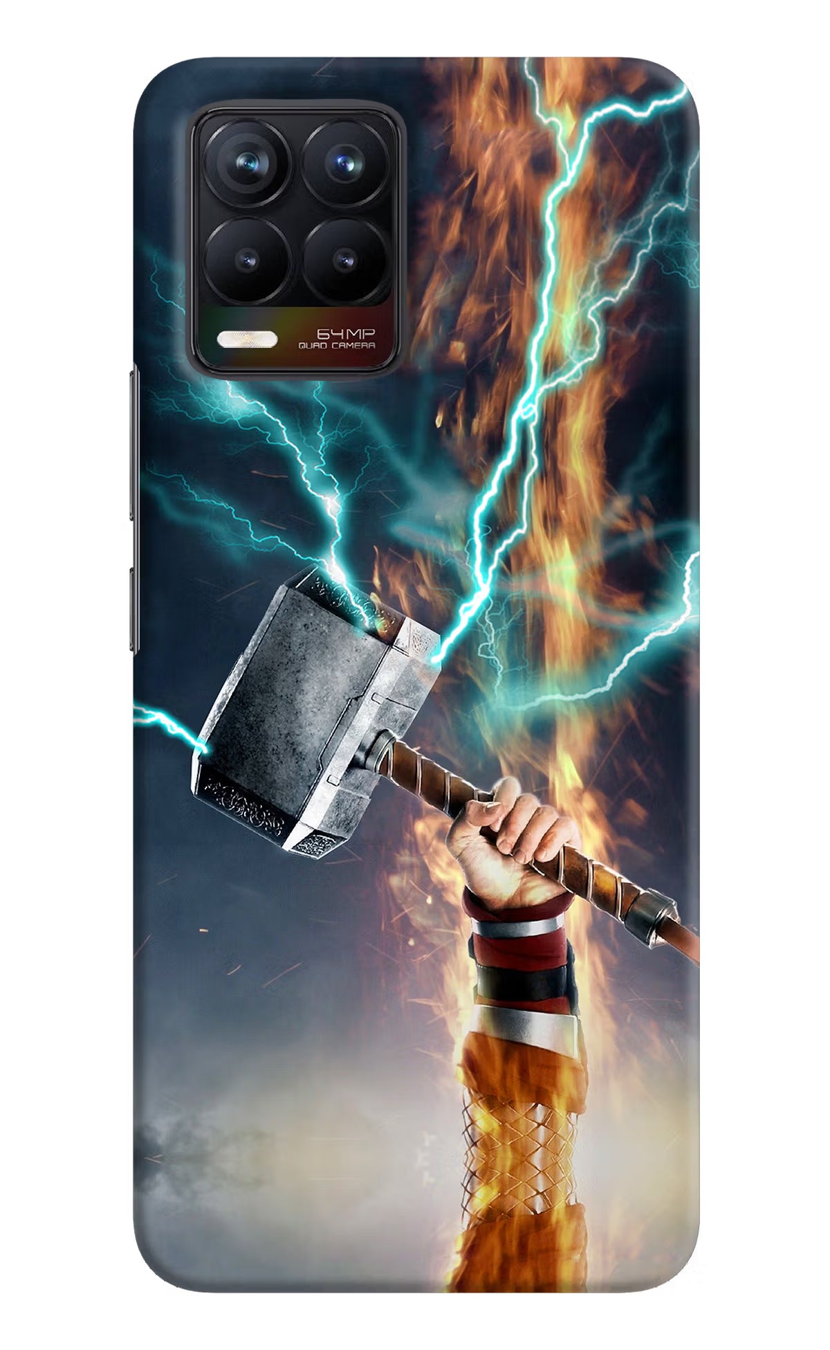 Thor Hammer Mjolnir Realme 8/8 Pro (not 5G) Hard Case Back Cover by Casekaro