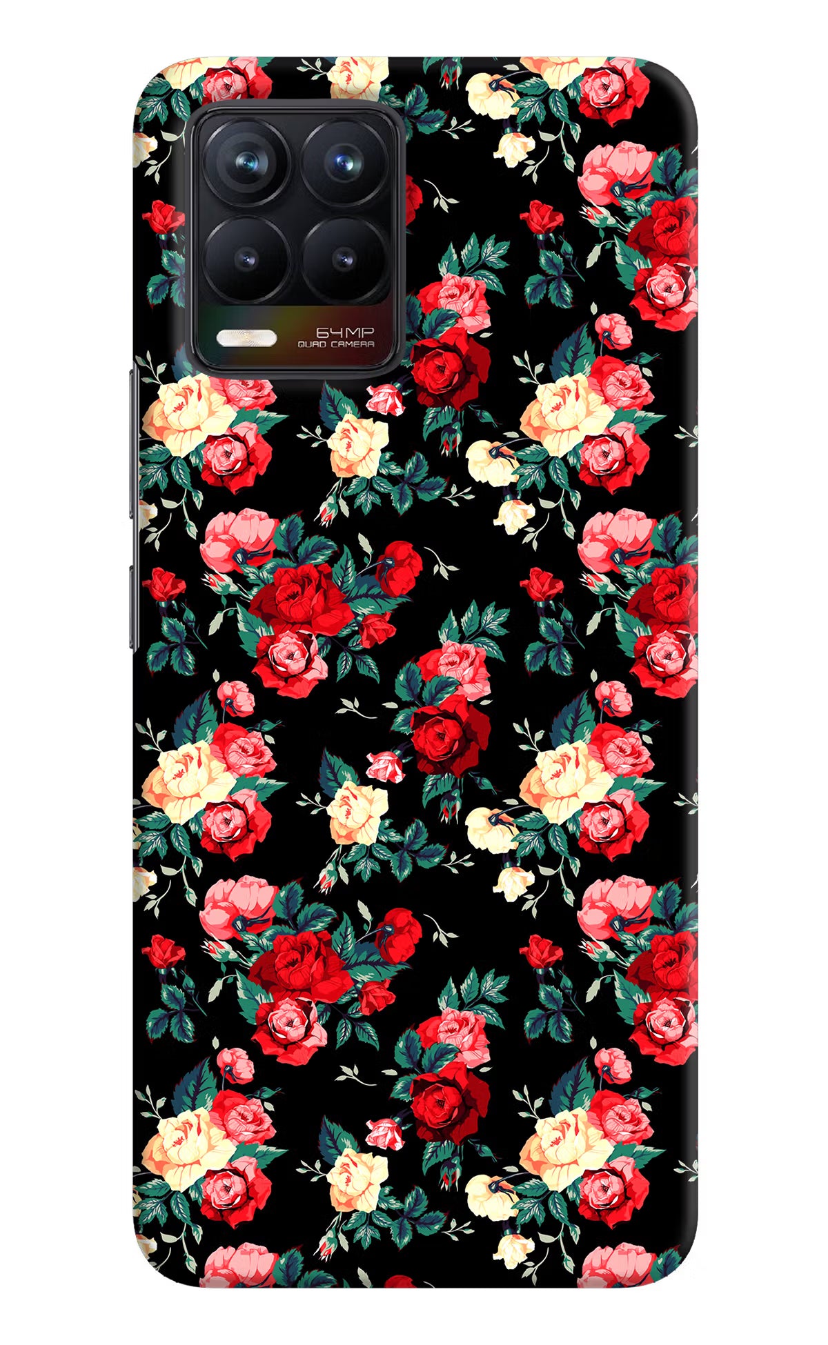Rose Pattern Realme 8/8 Pro (not 5G) Hard Case Back Cover by Casekaro