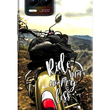 Ride More Worry Less Realme 8/8 Pro (not 5G) Hard Case Back Cover by Casekaro