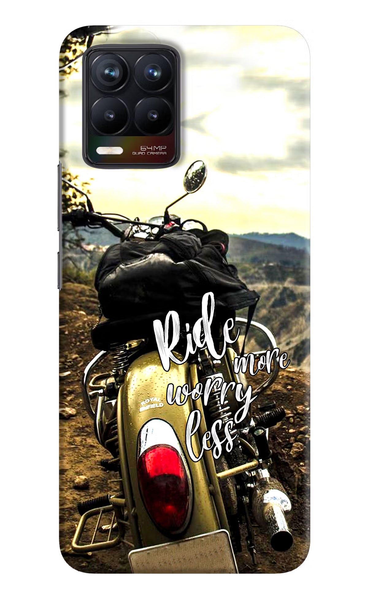 Ride More Worry Less Realme 8/8 Pro (not 5G) Hard Case Back Cover by Casekaro