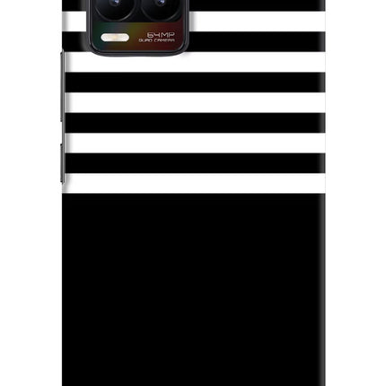 Black and White Print Realme 8/8 Pro (not 5G) Hard Case Back Cover by Casekaro