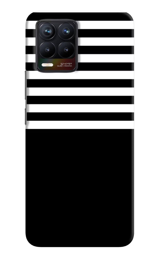 Black and White Print Realme 8/8 Pro (not 5G) Hard Case Back Cover by Casekaro