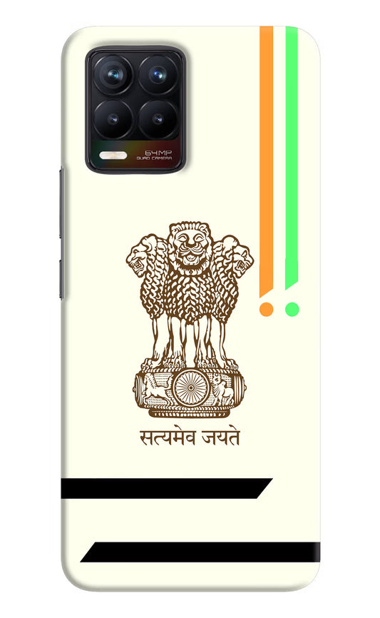 Satyamev Jayate Brown Logo Realme 8/8 Pro (not 5G) Hard Case Back Cover by Casekaro