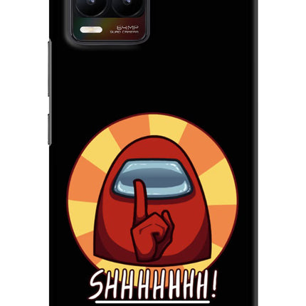 Among Us Shhh! Realme 8/8 Pro (not 5G) Hard Case Back Cover by Casekaro