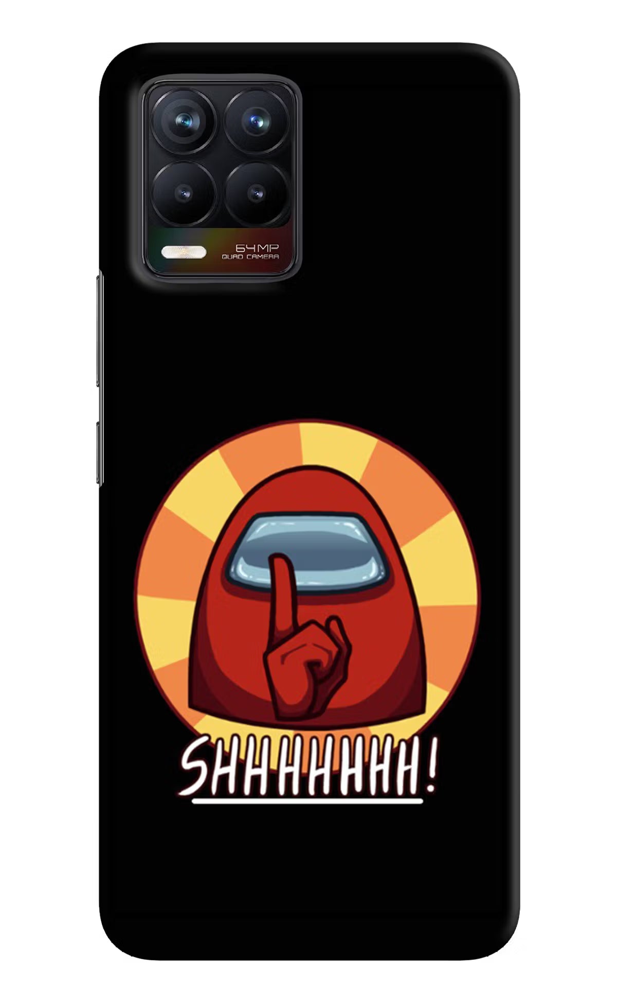 Among Us Shhh! Realme 8/8 Pro (not 5G) Hard Case Back Cover by Casekaro