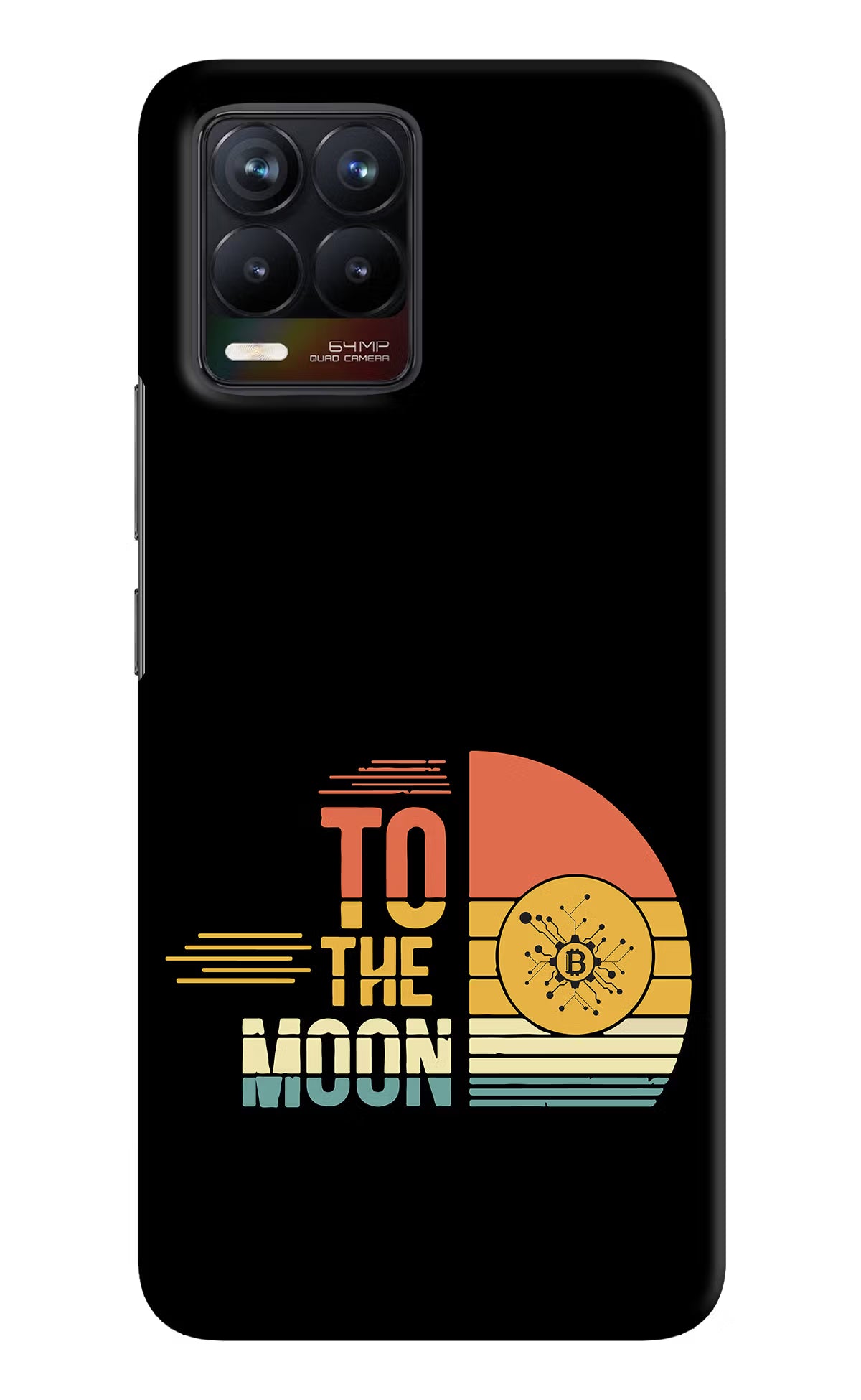 To the Moon Realme 8/8 Pro (not 5G) Hard Case Back Cover by Casekaro
