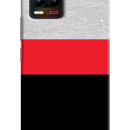 Tri Color Pattern Realme 8/8 Pro (not 5G) Hard Case Back Cover by Casekaro