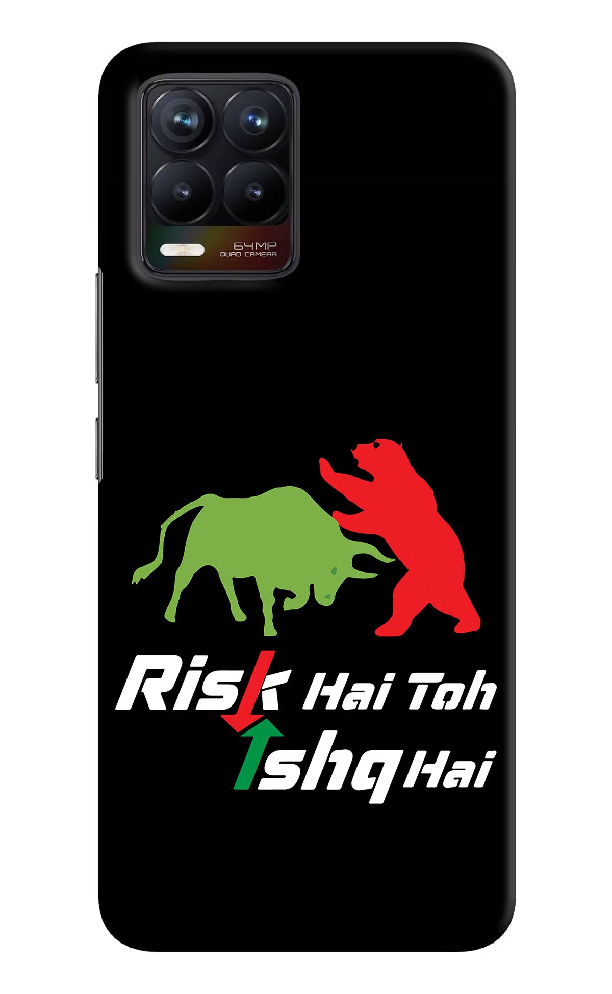 Risk Hai Toh Ishq Hai Realme 8/8 Pro (not 5G) Hard Case Back Cover by Casekaro
