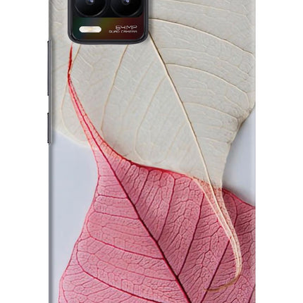 White Pink Leaf Realme 8/8 Pro (not 5G) Hard Case Back Cover by Casekaro