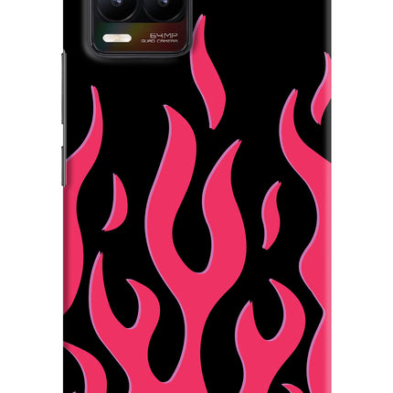 Fire Flames Realme 8/8 Pro (not 5G) Hard Case Back Cover by Casekaro