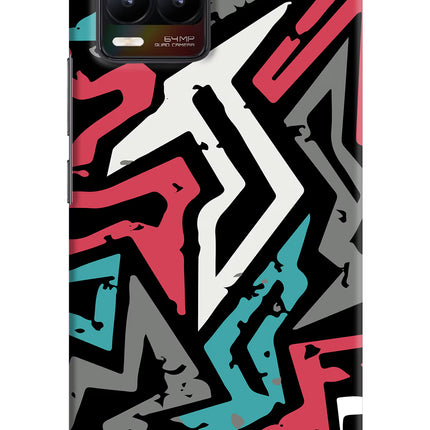 Geometric Graffiti Realme 8/8 Pro (not 5G) Hard Case Back Cover by Casekaro