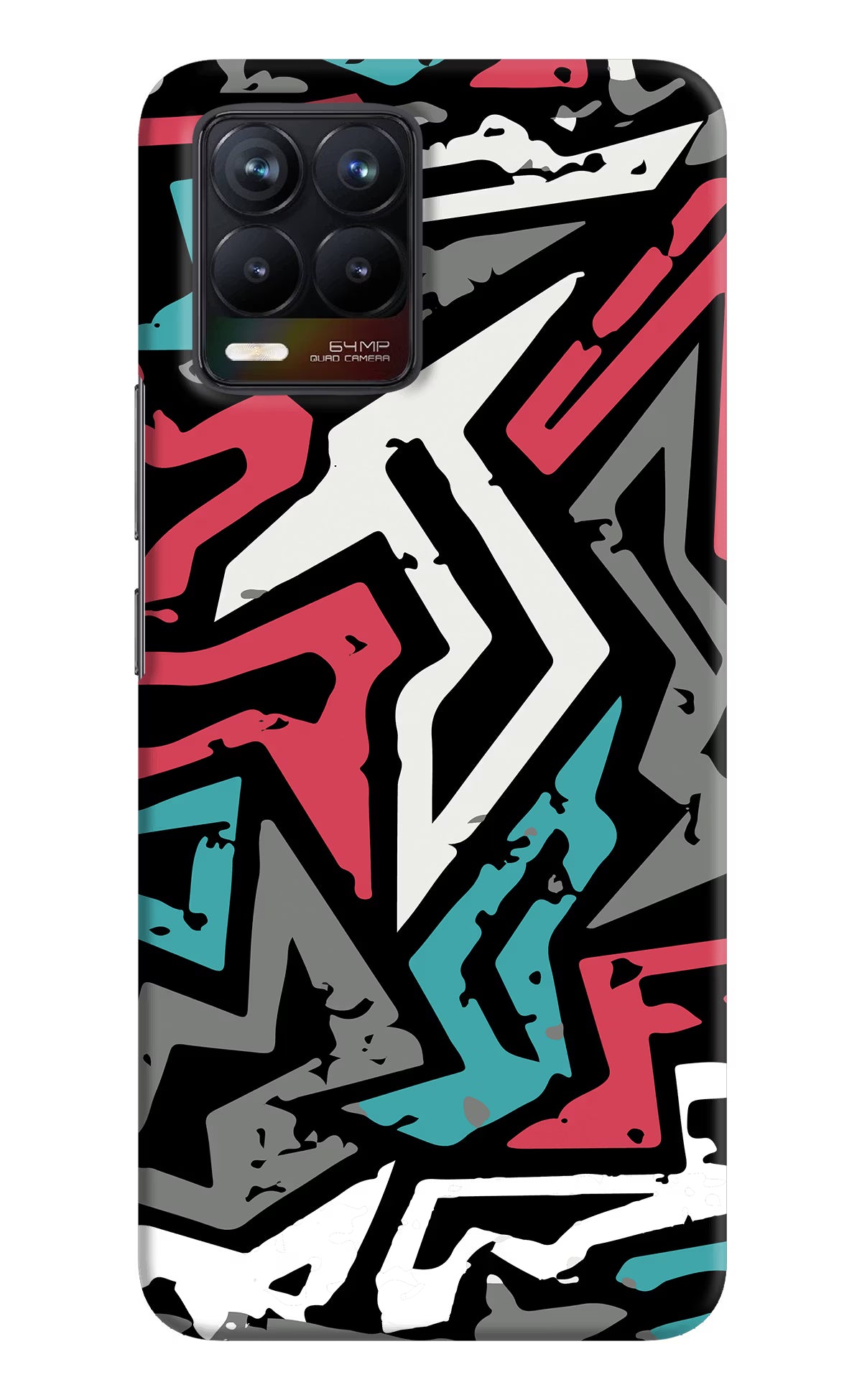Geometric Graffiti Realme 8/8 Pro (not 5G) Hard Case Back Cover by Casekaro