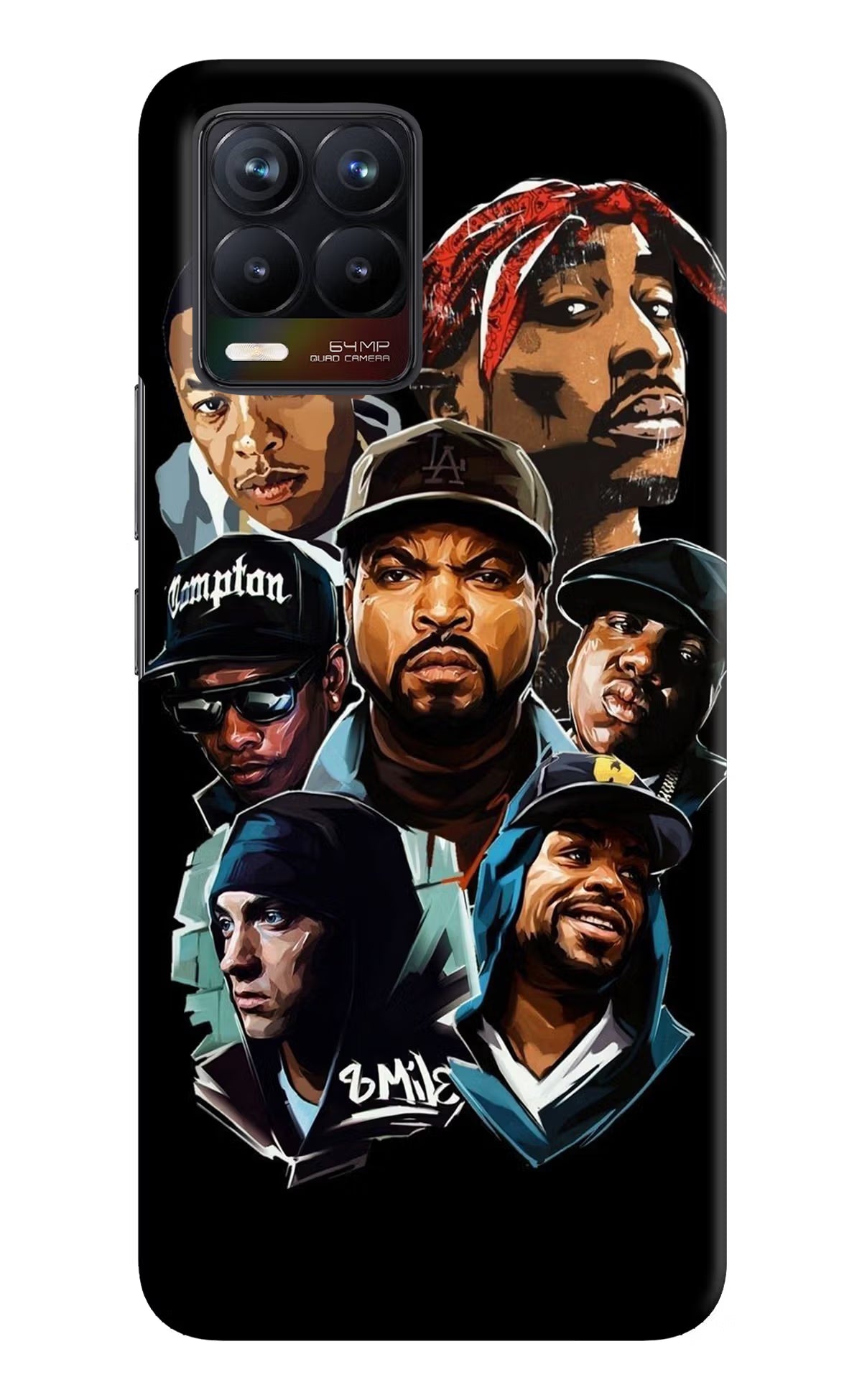 Rappers Realme 8/8 Pro (not 5G) Hard Case Back Cover by Casekaro