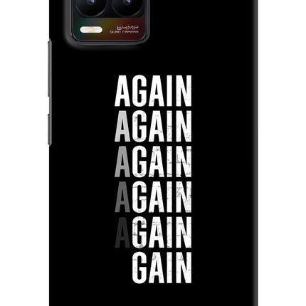 Again Again Gain Realme 8/8 Pro (not 5G) Hard Case Back Cover by Casekaro