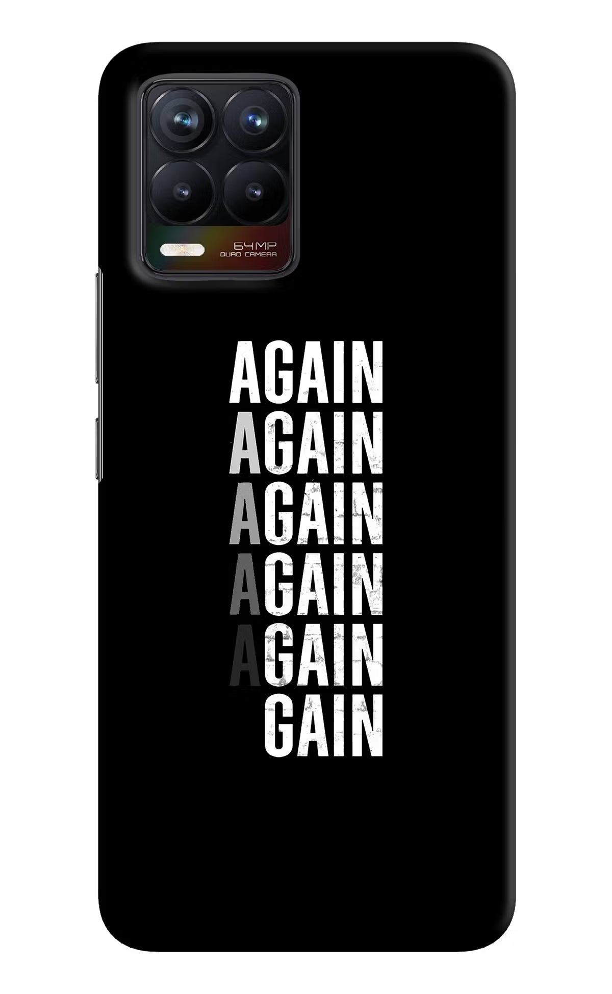 Again Again Gain Realme 8/8 Pro (not 5G) Hard Case Back Cover by Casekaro