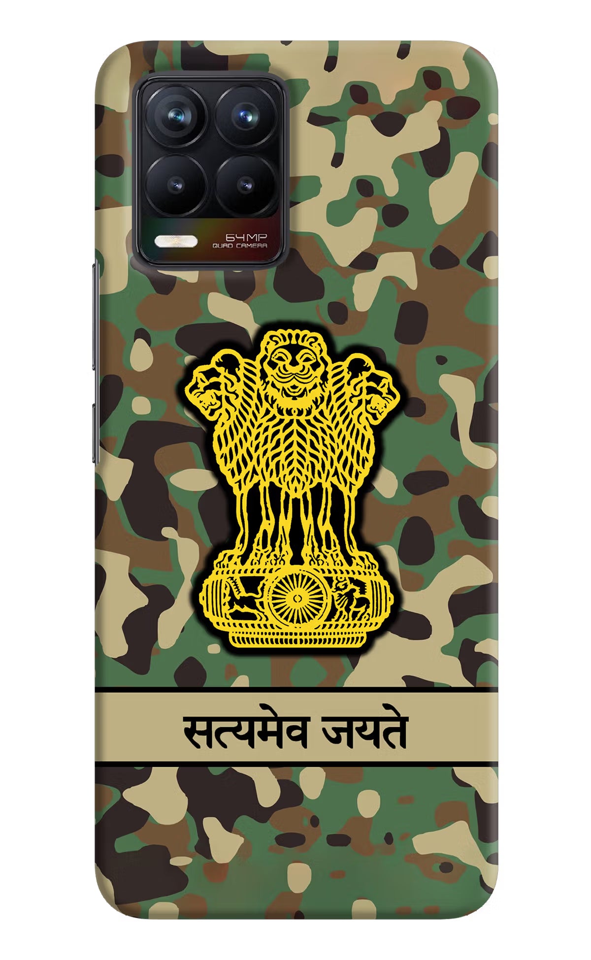 Satyamev Jayate Army Realme 8/8 Pro (not 5G) Hard Case Back Cover by Casekaro