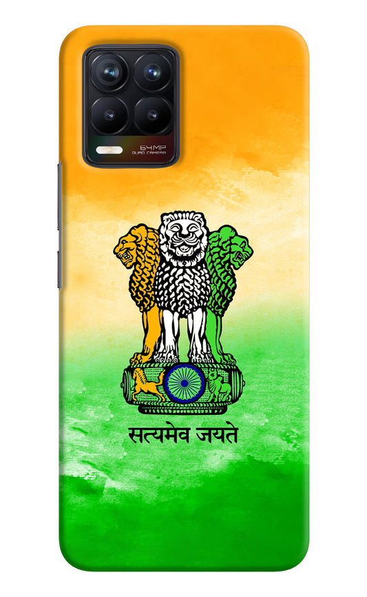 Satyamev Jayate Flag Realme 8/8 Pro (not 5G) Hard Case Back Cover by Casekaro