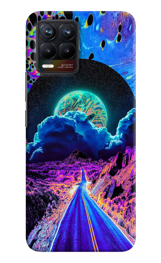 Psychedelic Painting Realme 8/8 Pro (not 5G) Hard Case Back Cover by Casekaro