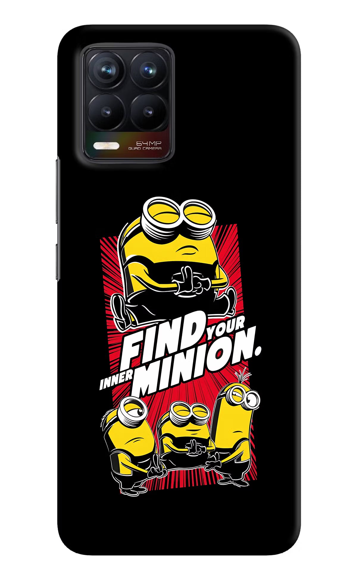 Find your inner Minion Realme 8/8 Pro (not 5G) Hard Case Back Cover by Casekaro