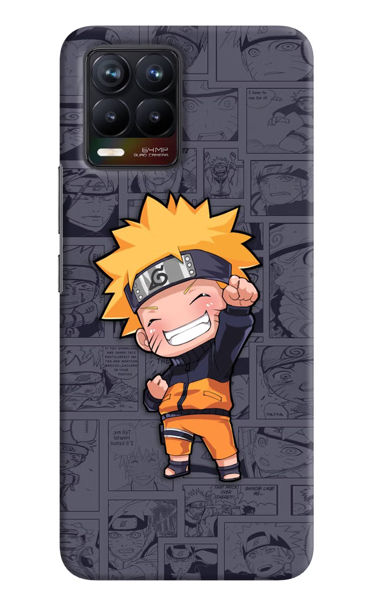 Chota Naruto Realme 8/8 Pro (not 5G) Hard Case Back Cover by Casekaro