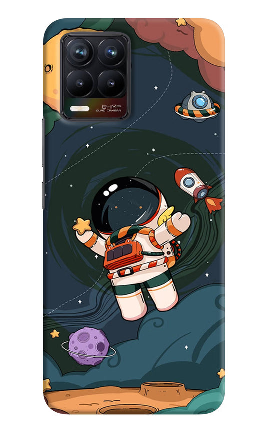 Cartoon Astronaut Realme 8/8 Pro (not 5G) Hard Case Back Cover by Casekaro