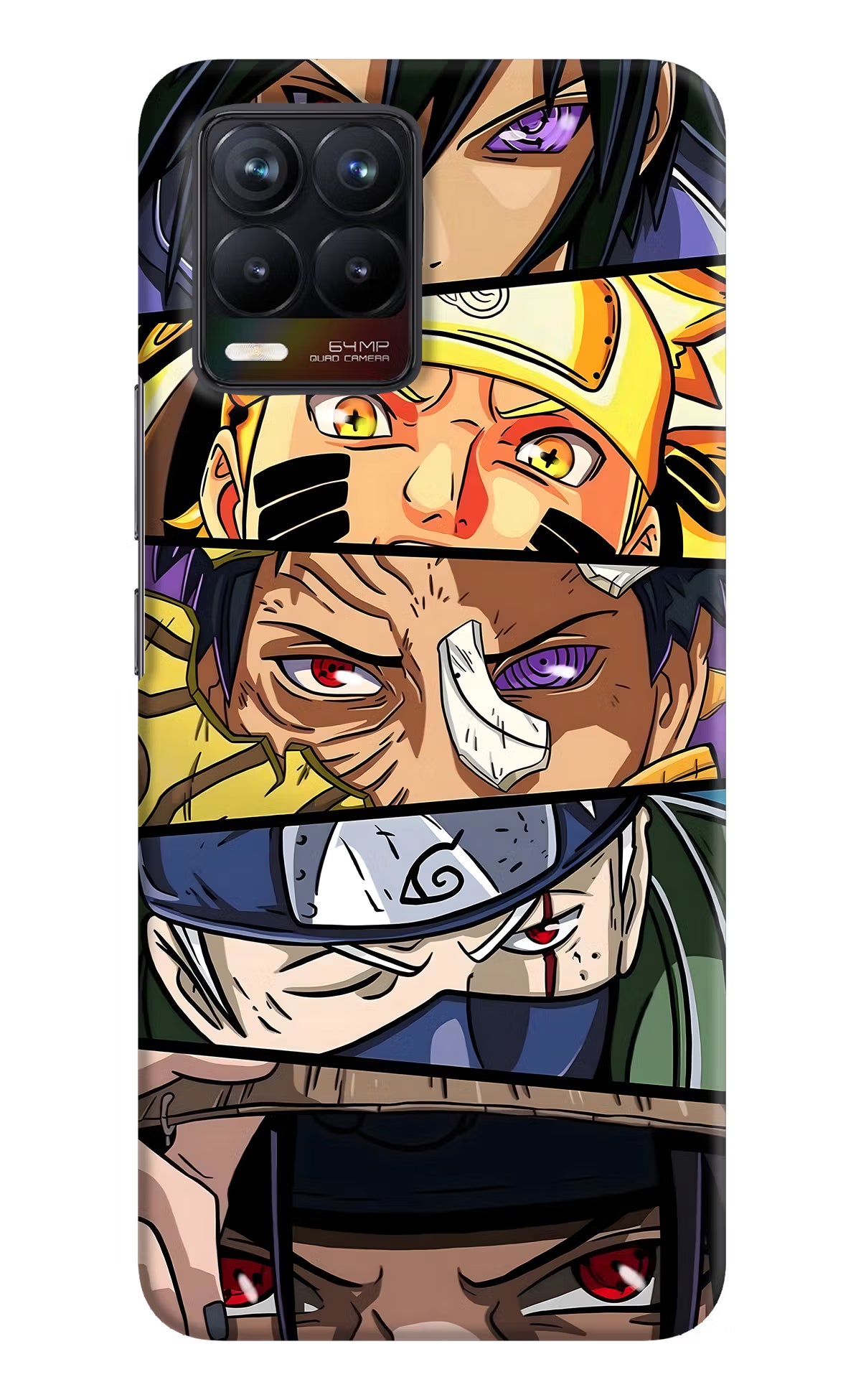 Naruto Character Realme 8/8 Pro (not 5G) Hard Case Back Cover by Casekaro