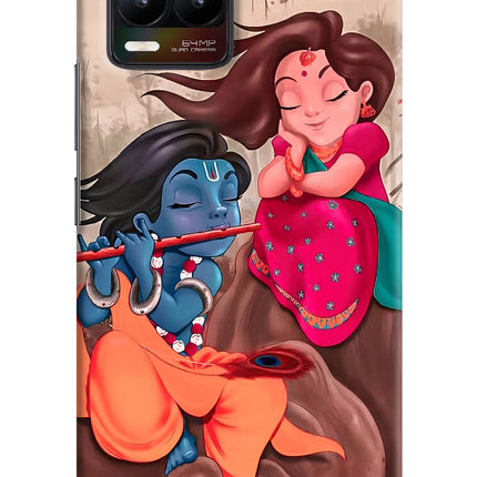 Radhe Krishna Realme 8/8 Pro (not 5G) Hard Case Back Cover by Casekaro