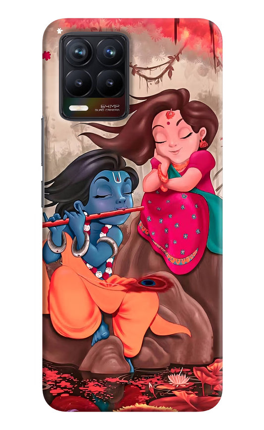Radhe Krishna Realme 8/8 Pro (not 5G) Hard Case Back Cover by Casekaro