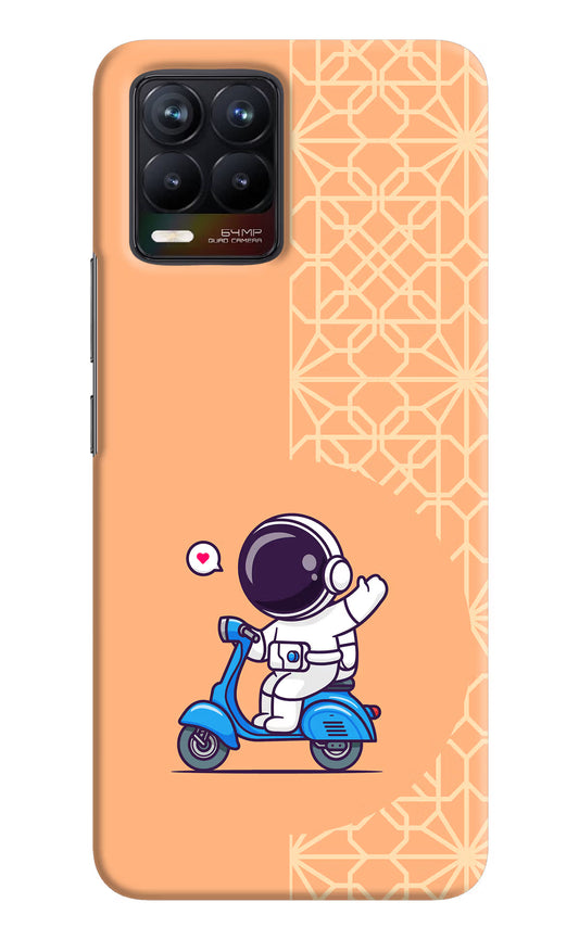 Cute Astronaut Riding Realme 8/8 Pro (not 5G) Hard Case Back Cover by Casekaro