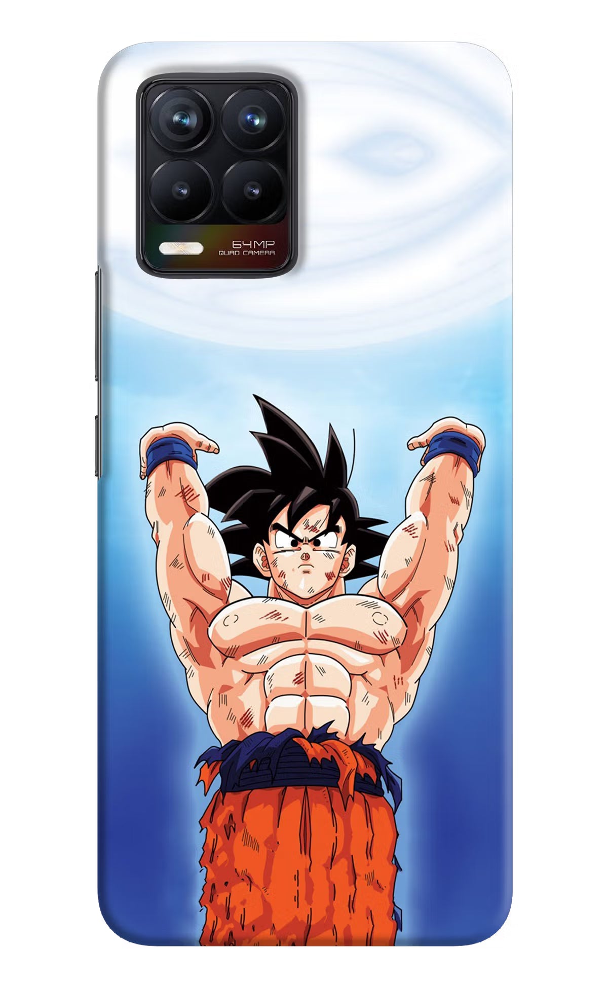 Goku Power Realme 8/8 Pro (not 5G) Hard Case Back Cover by Casekaro