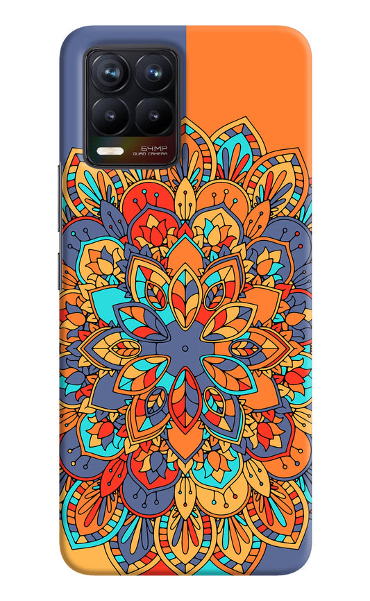 Color Mandala Realme 8/8 Pro (not 5G) Hard Case Back Cover by Casekaro