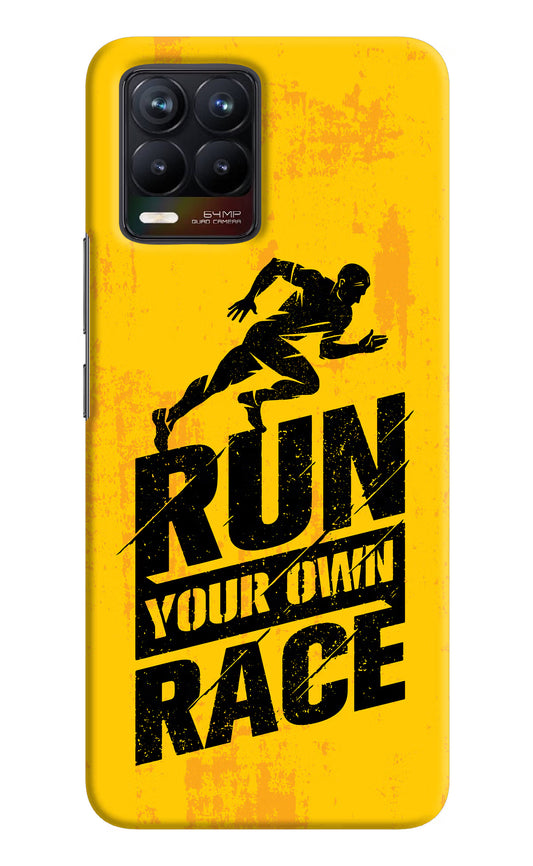 Run Your Own Race Realme 8/8 Pro (not 5G) Hard Case Back Cover by Casekaro