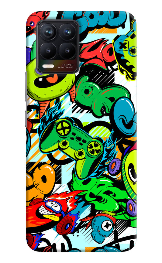 Game Doodle Realme 8/8 Pro (not 5G) Hard Case Back Cover by Casekaro