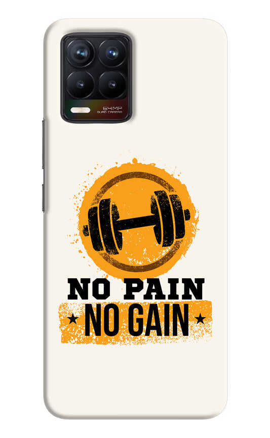 No Pain No Gain Realme 8/8 Pro (not 5G) Hard Case Back Cover by Casekaro