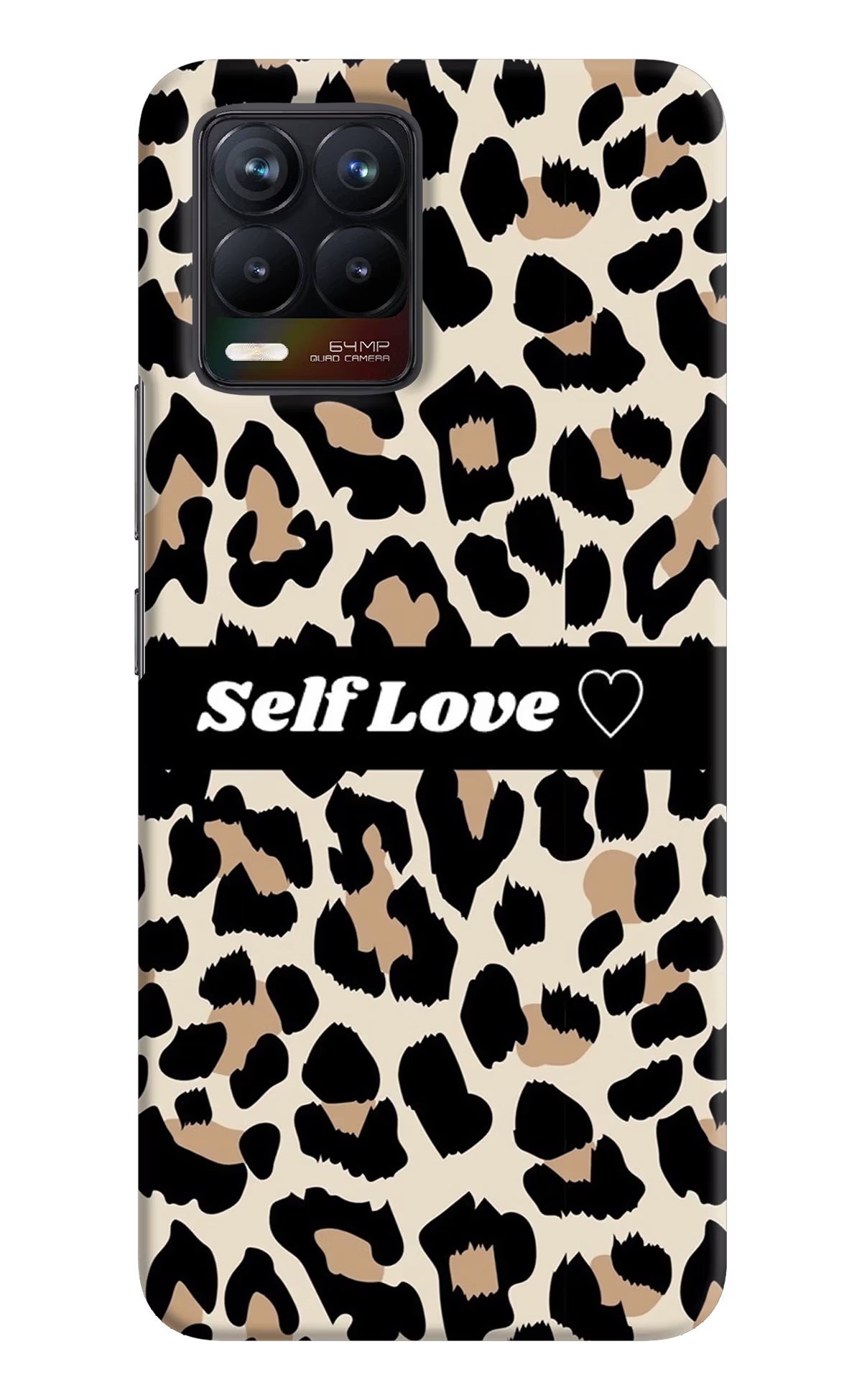 Leopard Print Self Love Realme 8/8 Pro (not 5G) Hard Case Back Cover by Casekaro