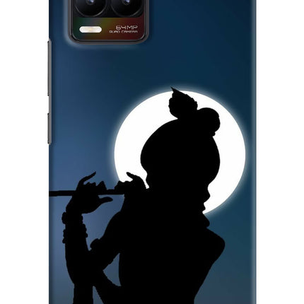 Shri Krishna Silhouette Realme 8/8 Pro (not 5G) Hard Case Back Cover by Casekaro