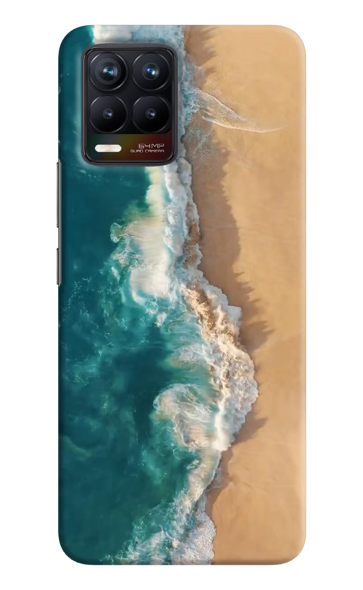 Ocean Beach Realme 8/8 Pro (not 5G) Hard Case Back Cover by Casekaro