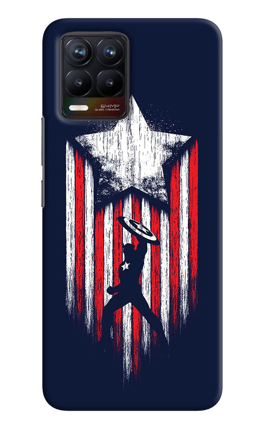 Captain America Marvel Art Realme 8/8 Pro (not 5G) Hard Case Back Cover by Casekaro