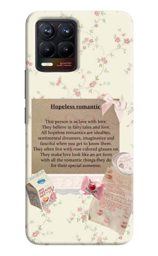 Hopeless Romantic Realme 8/8 Pro (not 5G) Hard Case Back Cover by Casekaro