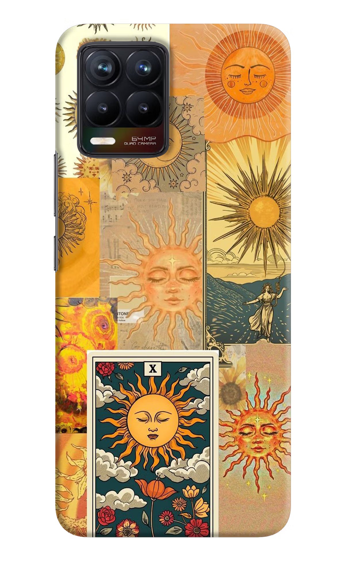 Sun Realme 8/8 Pro (not 5G) Hard Case Back Cover by Casekaro