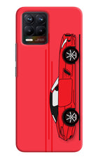 Red Velocity Realme 8/8 Pro (not 5G) Hard Case Back Cover by Casekaro