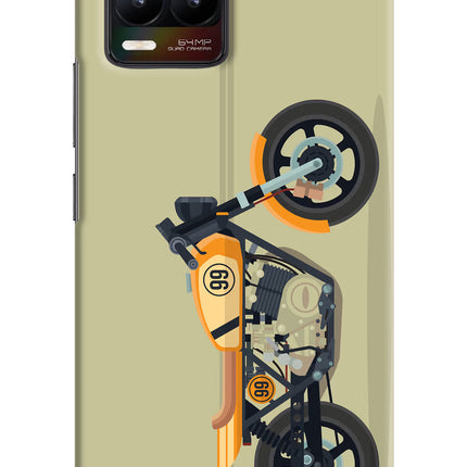 Vertical Speedster Realme 8/8 Pro (not 5G) Hard Case Back Cover by Casekaro