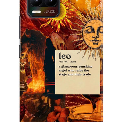 Leo Zodiac Realme 8/8 Pro (not 5G) Hard Case Back Cover by Casekaro