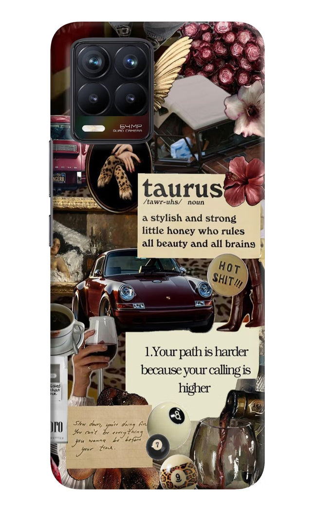 Taurus Zodiac Realme 8/8 Pro (not 5G) Hard Case Back Cover by Casekaro