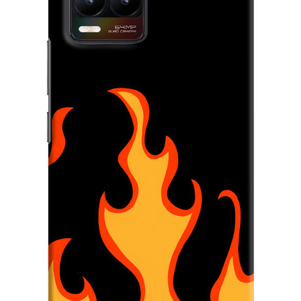 Fired Up – Black Realme 8/8 Pro (not 5G) Hard Case Back Cover by Casekaro