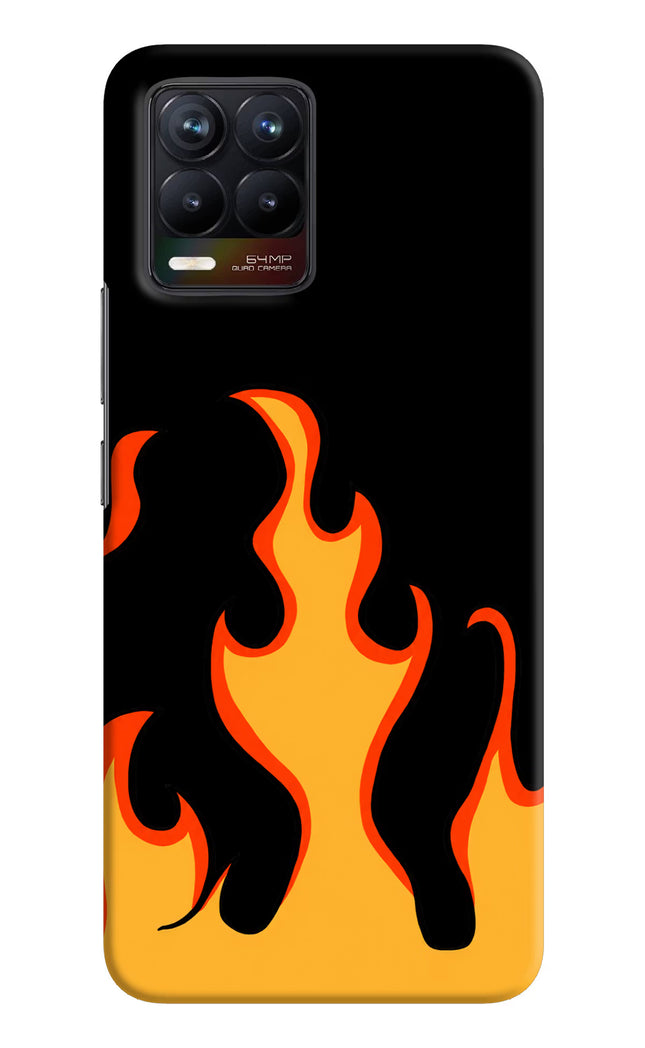 Fired Up – Black Realme 8/8 Pro (not 5G) Hard Case Back Cover by Casekaro