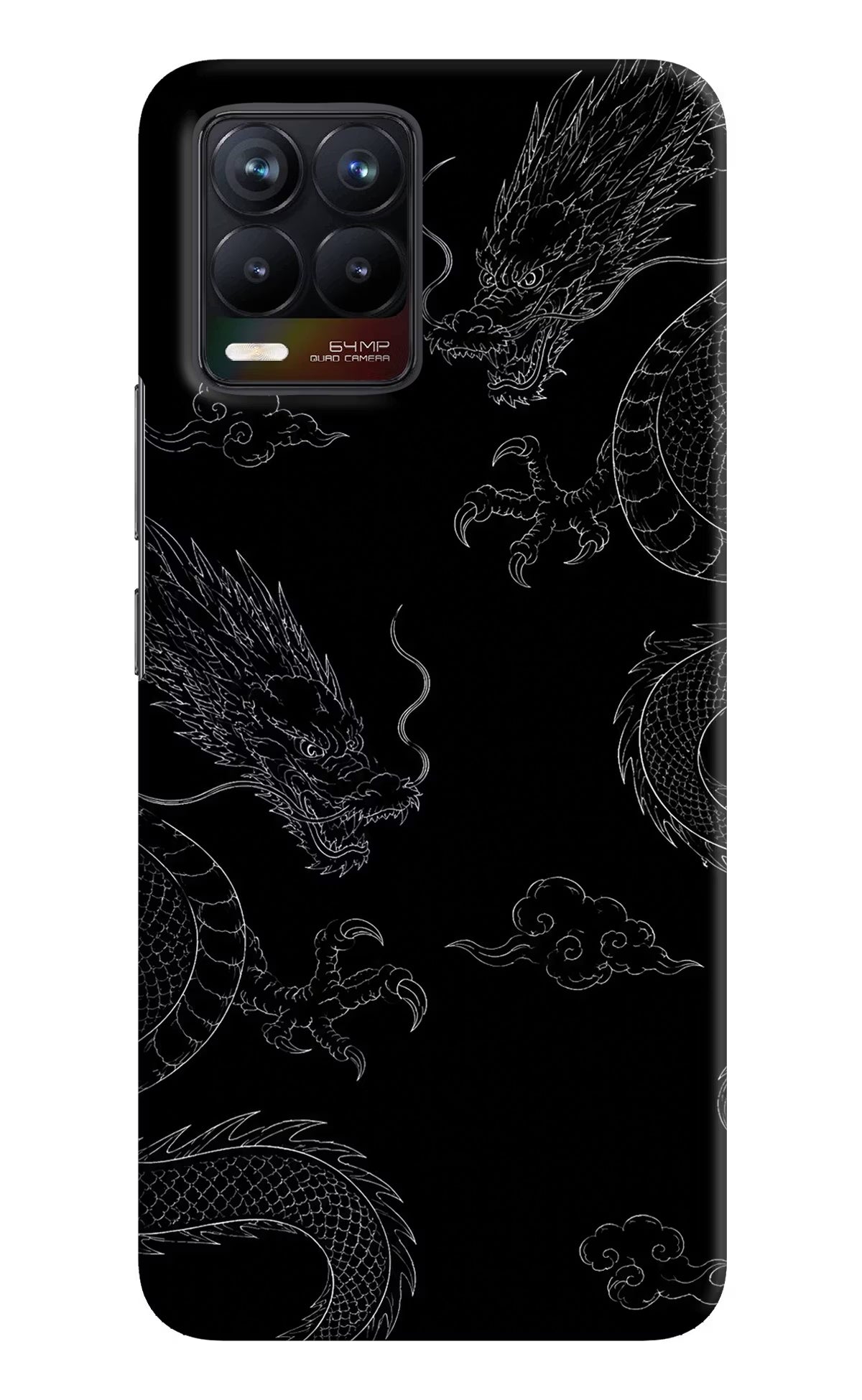 Twin Dragons Realme 8/8 Pro (not 5G) Hard Case Back Cover by Casekaro