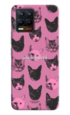 Pink Cats Realme 8/8 Pro (not 5G) Hard Case Back Cover by Casekaro